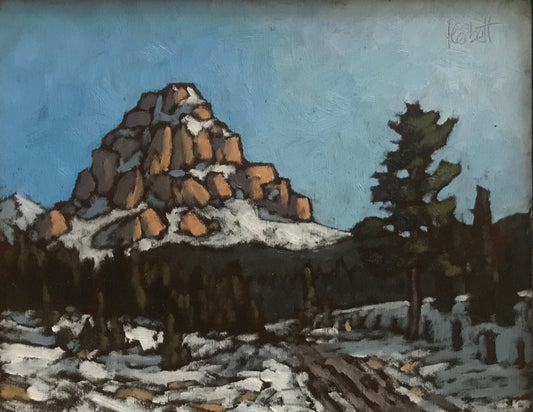 "Crowsnest Peak, Early Light, Spring" (2024)