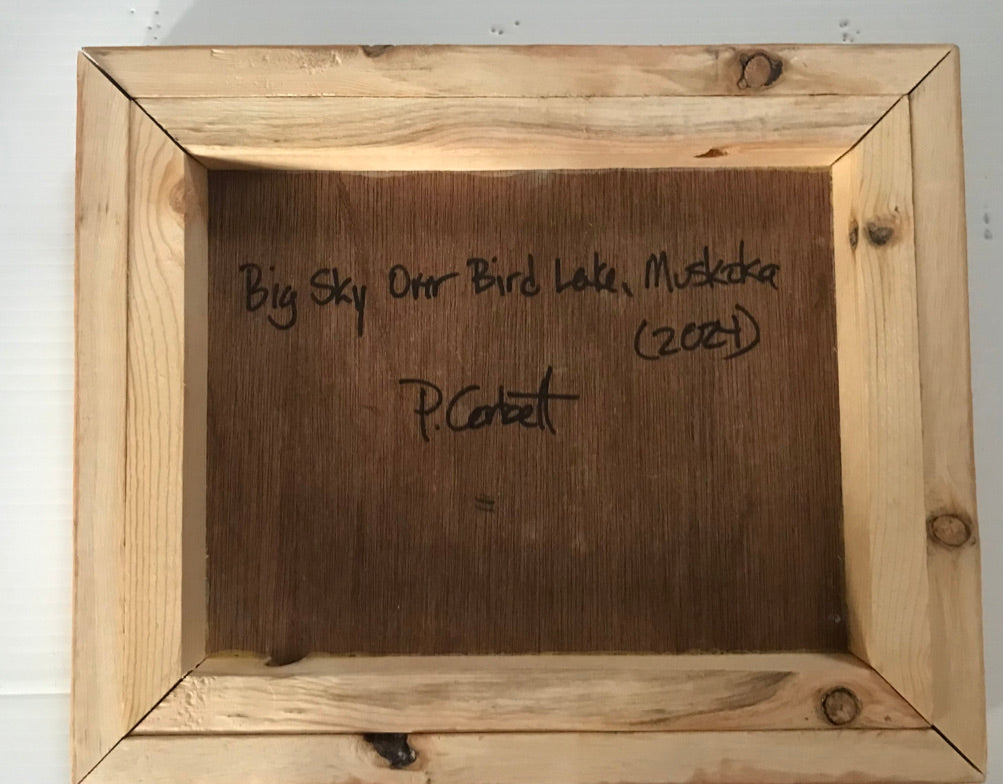 "Big Sky Over Bird Lake, Muskoka" (2024)